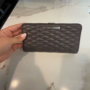 Rebecca Minkoff Quilted Gray Wallet